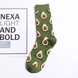 Avocado Sushi Omelette Burger Apple Plant Fruit Food Socks Short Funny Cotton Socks Women Winter Men Unisex Happy Socks Female 8