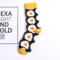 Avocado Sushi Omelette Burger Apple Plant Fruit Food Socks Short Funny Cotton Socks Women Winter Men Unisex Happy Socks Female 8