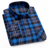 2019 Flannel Plaid Shirt 100% Cotton Hot sale Spring Autumn Casual Long Sleeve Shirt Chemise Homme Camisa Social Masculina