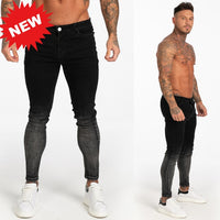 Mens Skinny Jeans 2019 Super Skinny Jeans Men Non Ripped Stretch Denim Pants Elastic Waist Big Size European W36 zm01