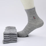 5pair=10pcs Cheap Price Men Socks Classic Business Brand Calcetines Hombre Socks Men High Quality Breathable Cotton Casual Socks