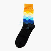 New Cotton Funny Couple Socks Harajuku Leaves Crew Casual Happy Socks For Men Art Flamingo Fashion Cute Hipster Sock Hip Hop