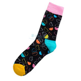 New Cotton Funny Couple Socks Harajuku Leaves Crew Casual Happy Socks For Men Art Flamingo Fashion Cute Hipster Sock Hip Hop