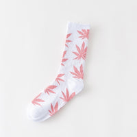 1 pair Men's Fashion Business Weed Hemp Cotton Socks Street Fashion Skateboard Couple Girls Harajuku Trend Socks Give Men a Gift