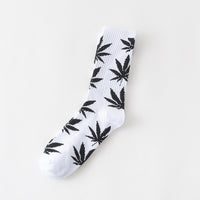 1 pair Men's Fashion Business Weed Hemp Cotton Socks Street Fashion Skateboard Couple Girls Harajuku Trend Socks Give Men a Gift