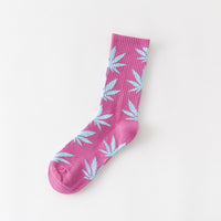 1 pair Men's Fashion Business Weed Hemp Cotton Socks Street Fashion Skateboard Couple Girls Harajuku Trend Socks Give Men a Gift