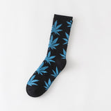 1 pair Men's Fashion Business Weed Hemp Cotton Socks Street Fashion Skateboard Couple Girls Harajuku Trend Socks Give Men a Gift