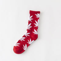 1 pair Men's Fashion Business Weed Hemp Cotton Socks Street Fashion Skateboard Couple Girls Harajuku Trend Socks Give Men a Gift