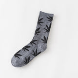 1 pair Men's Fashion Business Weed Hemp Cotton Socks Street Fashion Skateboard Couple Girls Harajuku Trend Socks Give Men a Gift