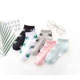 1 pair Men's Fashion Business Weed Hemp Cotton Socks Street Fashion Skateboard Couple Girls Harajuku Trend Socks Give Men a Gift