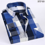 Men Flannel Plaid Shirt 100% Cotton 2019 Spring Autumn Casual Long Sleeve Shirt Soft Comfort Slim Fit Styles Brand Man Plus Size